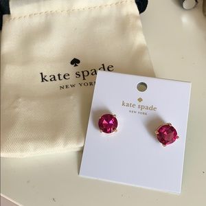 Kate Spade pink stud earring. NWT